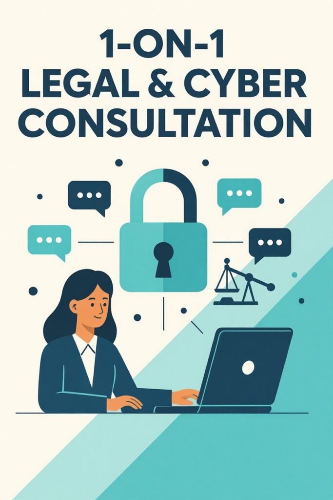  1-on-1 Legal & Cyber Consultation – ₹2669/hr or $30/hr
